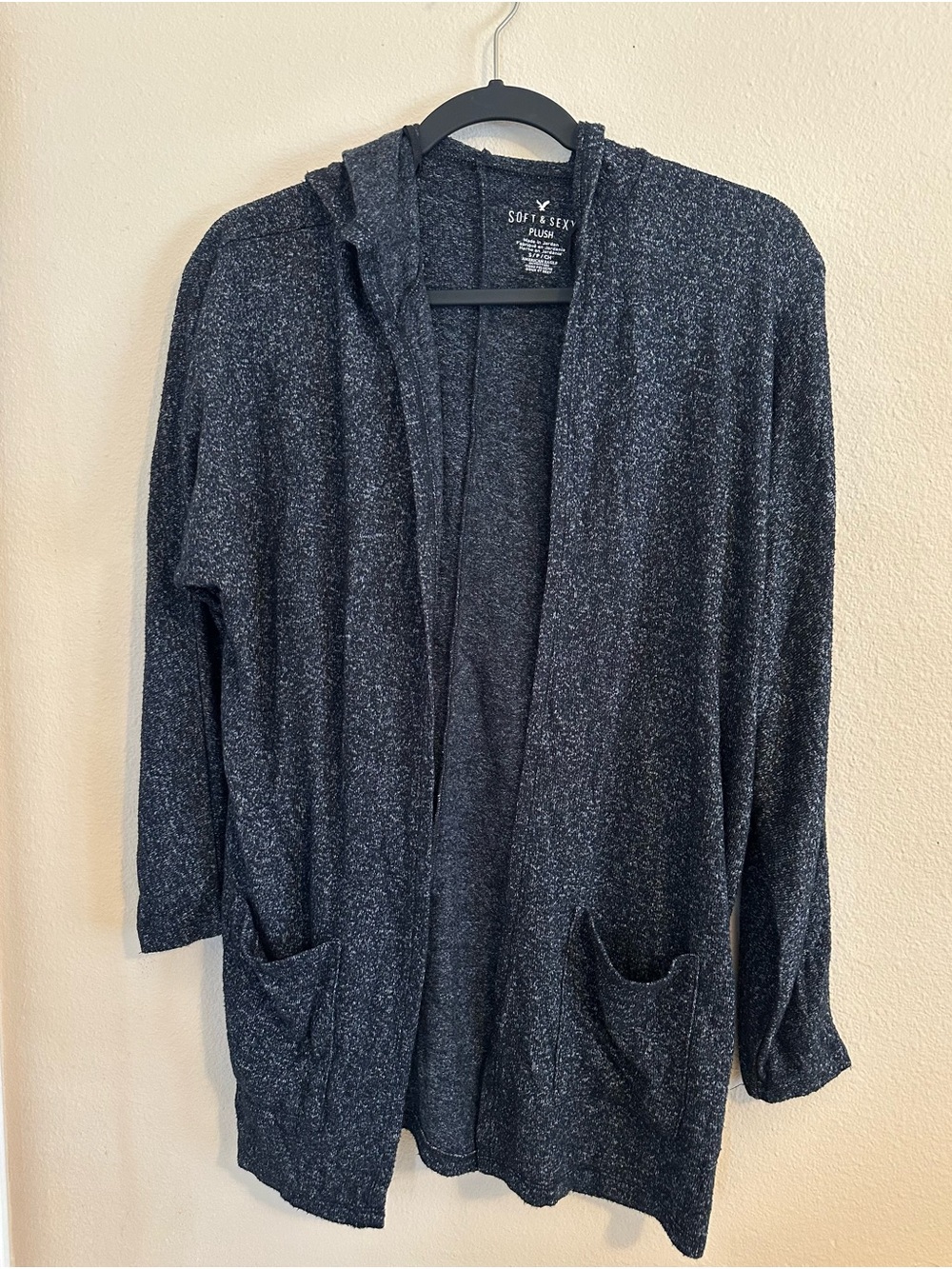 American Eagle Soft & Sexy Plush Hooded Cardigan
